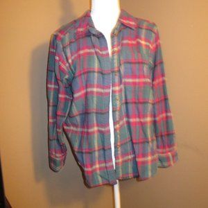 American Eagle Boyfriend Flannel Shirt S